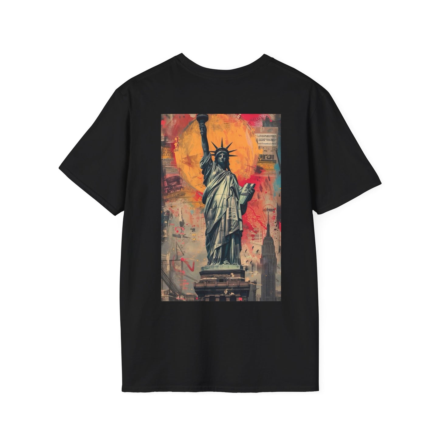 Statue of Liberty Art Unisex Softstyle T-Shirt