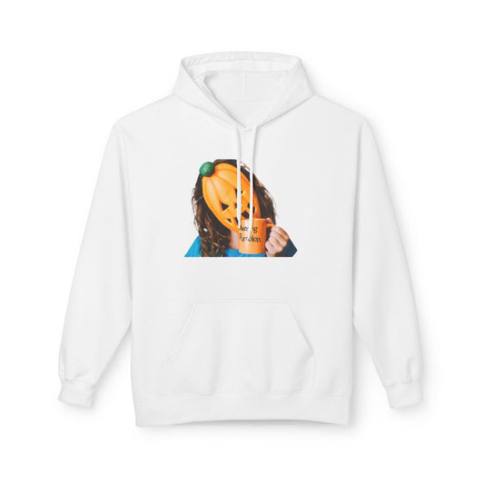 Pumpkin Mask Fleece Hoodie