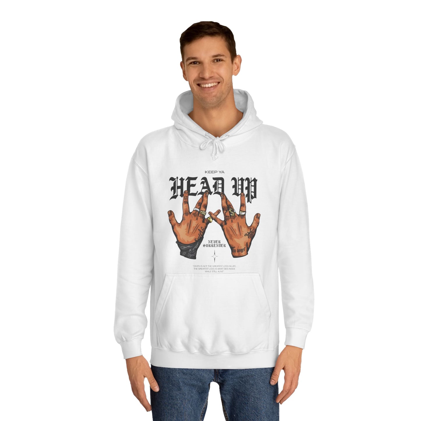 Motivational Unisex College Hoodie