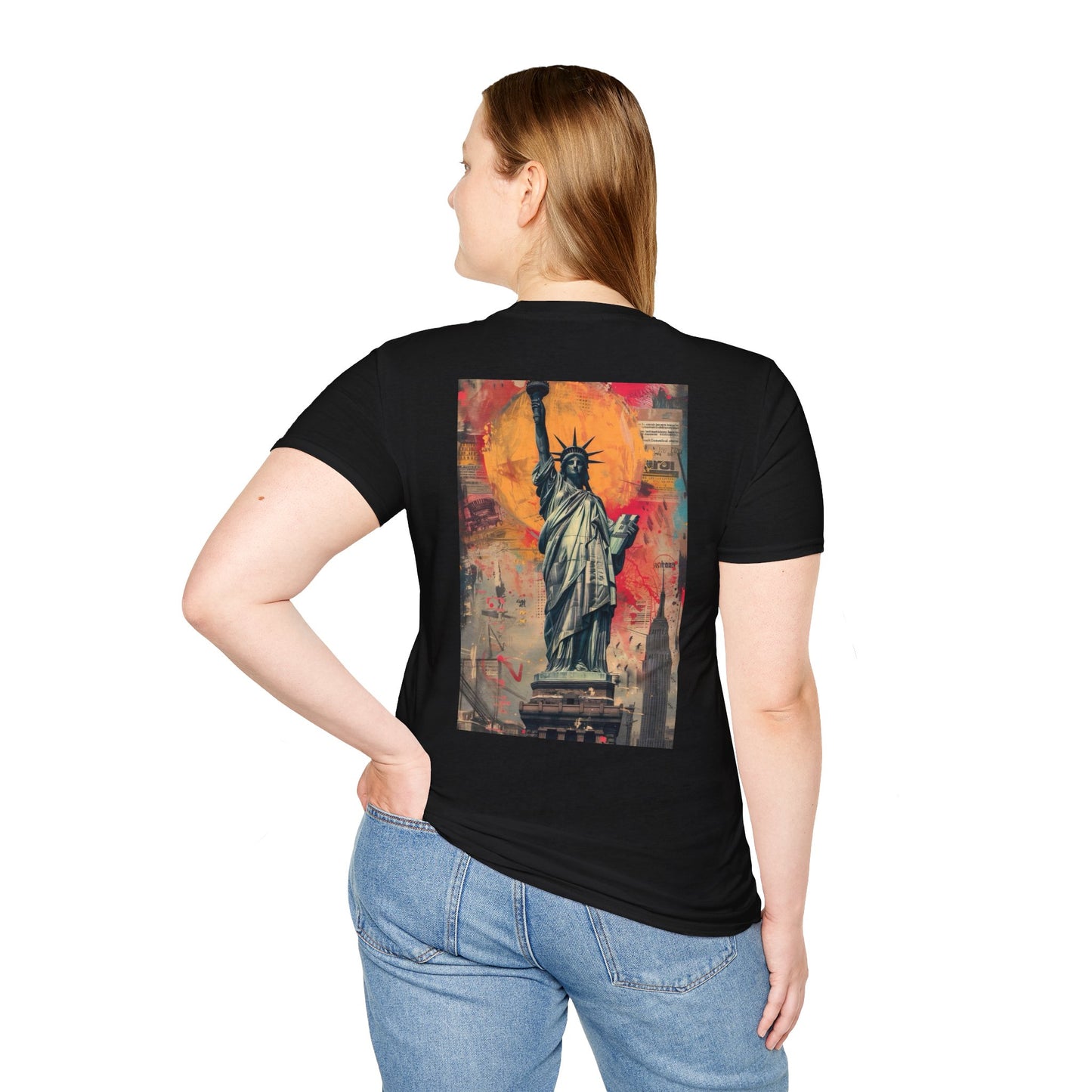 Statue of Liberty Art Unisex Softstyle T-Shirt