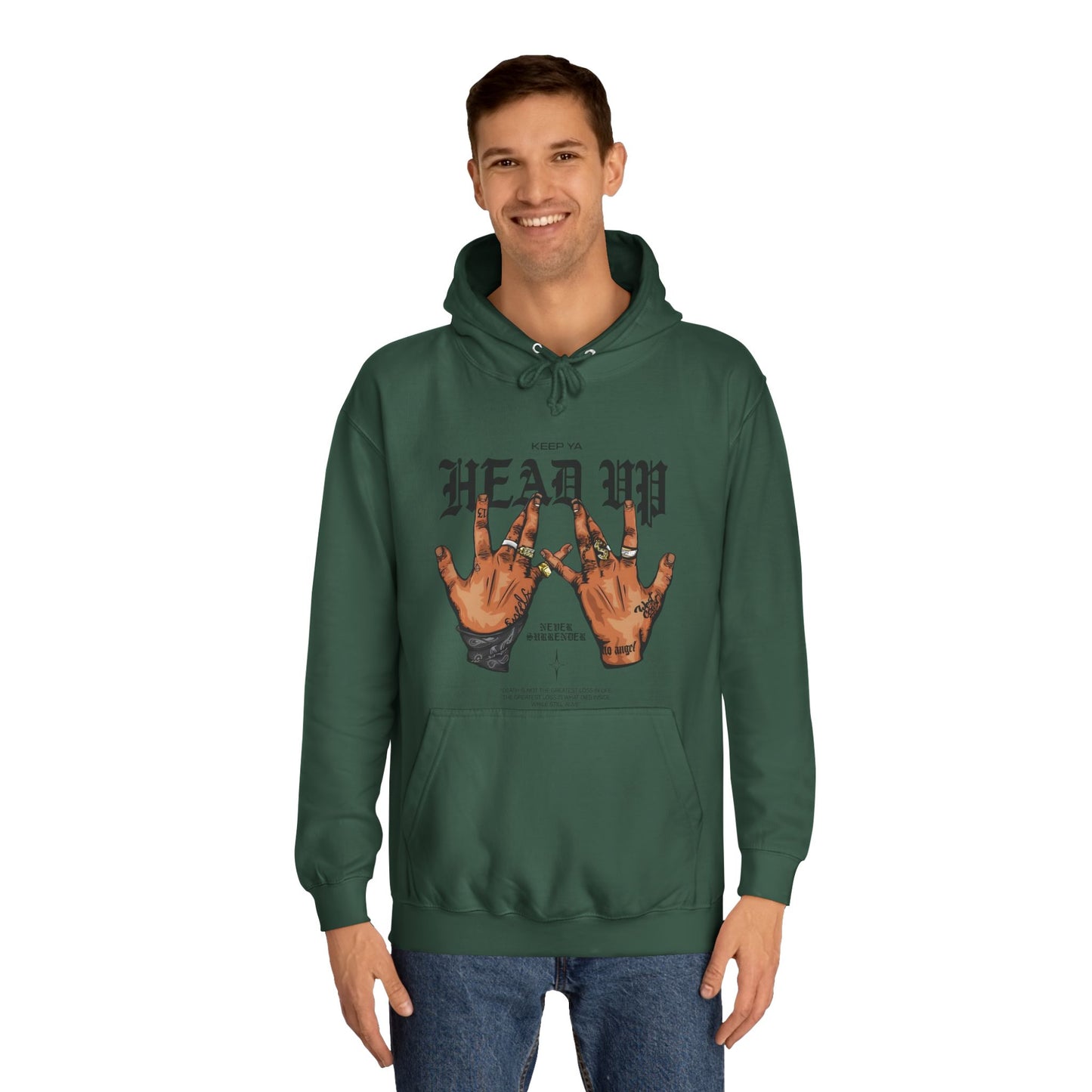 Motivational Unisex College Hoodie