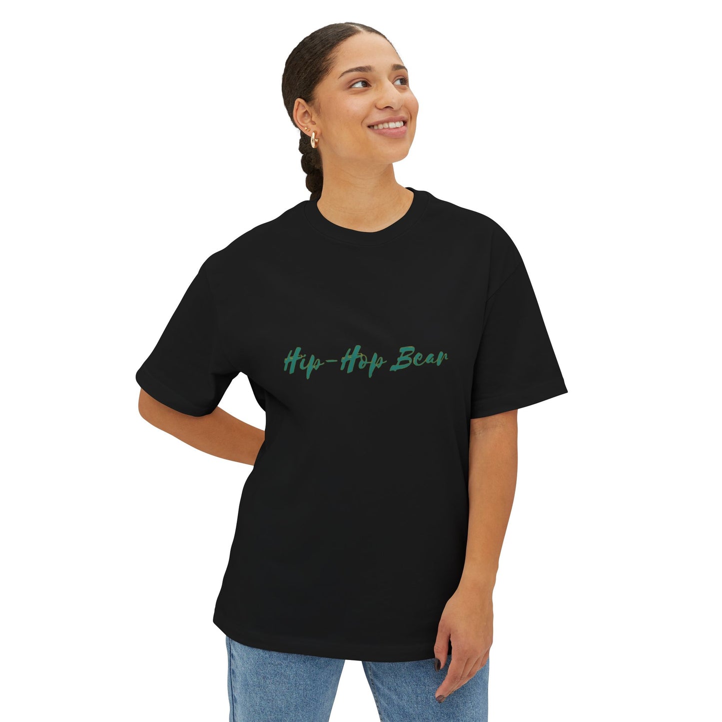 Oversized Hip-Hop Bear Graphic Tee