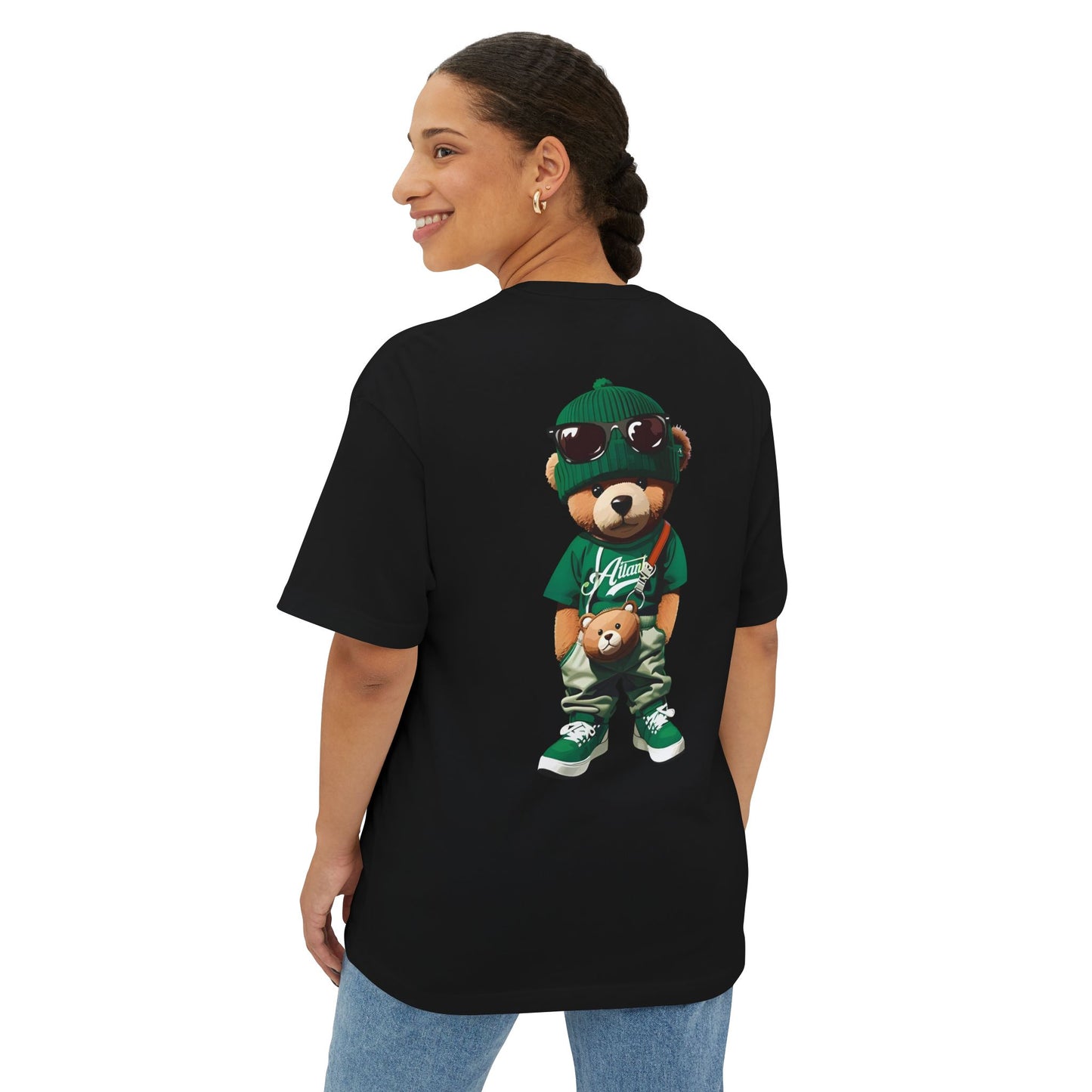 Oversized Hip-Hop Bear Graphic Tee
