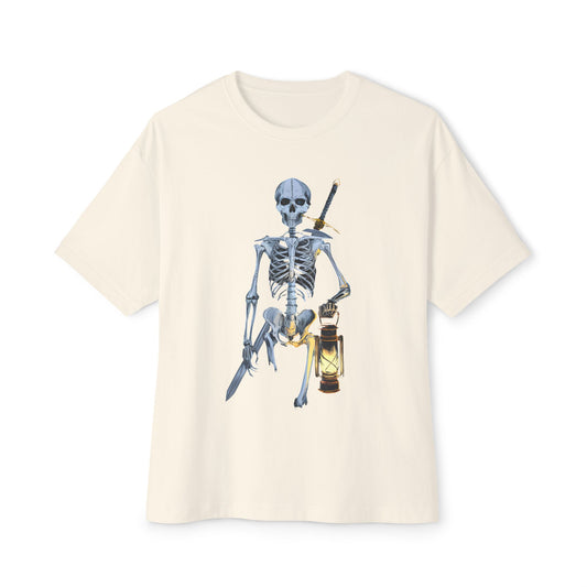 Spooky Skeleton Oversized Tee: Perfect for Halloween.