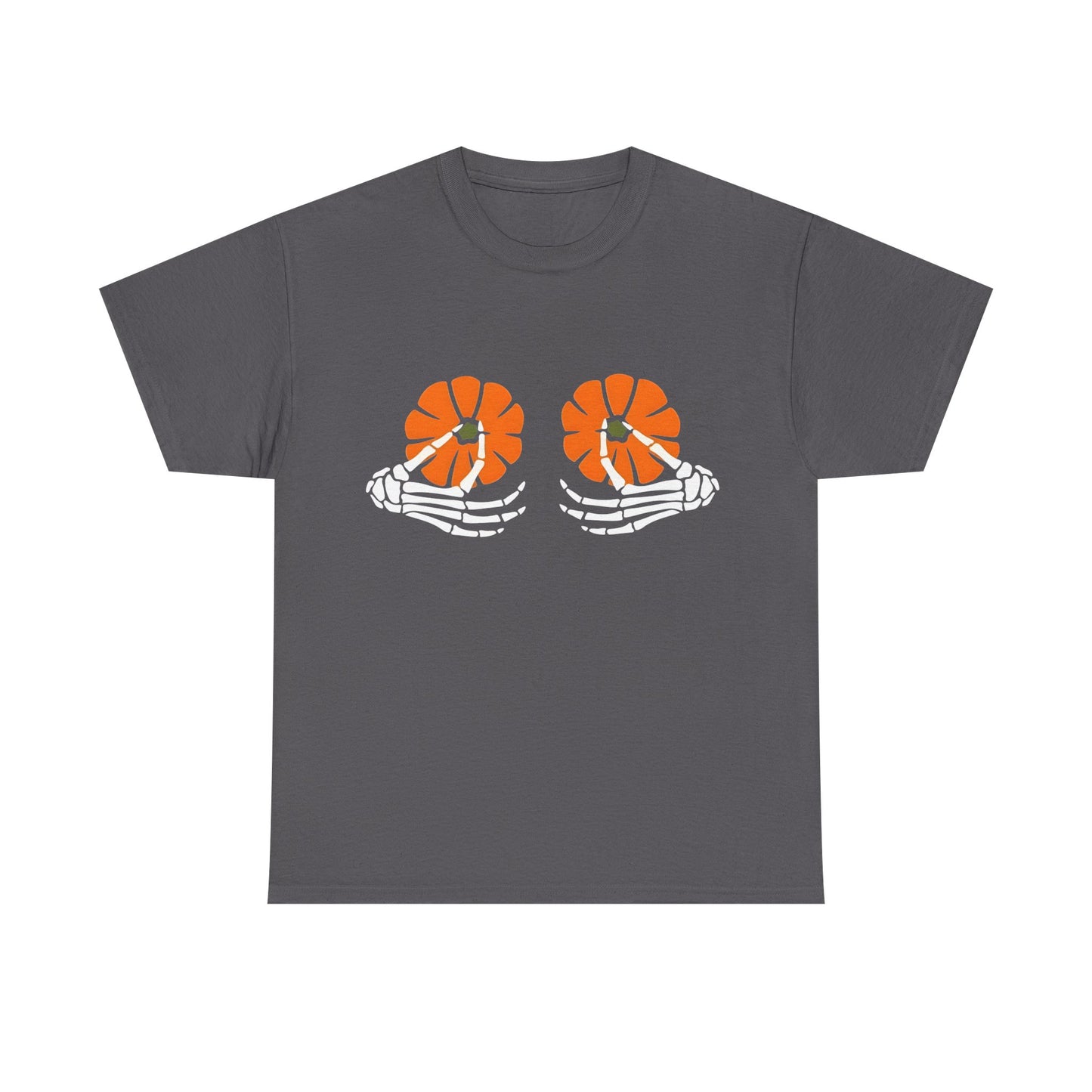 Skeleton Hands Pumpkin Halloween Tee