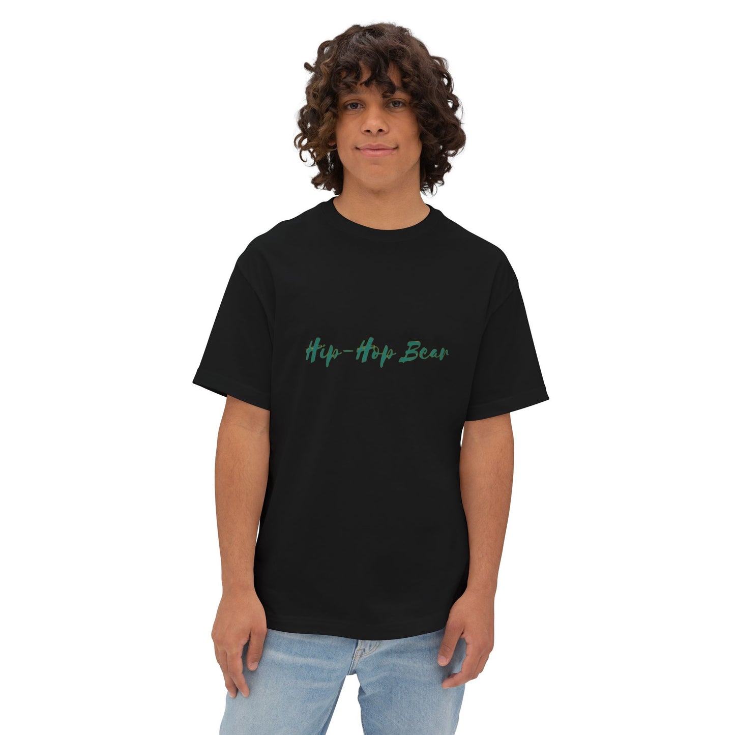 Oversized Hip-Hop Bear Graphic Tee