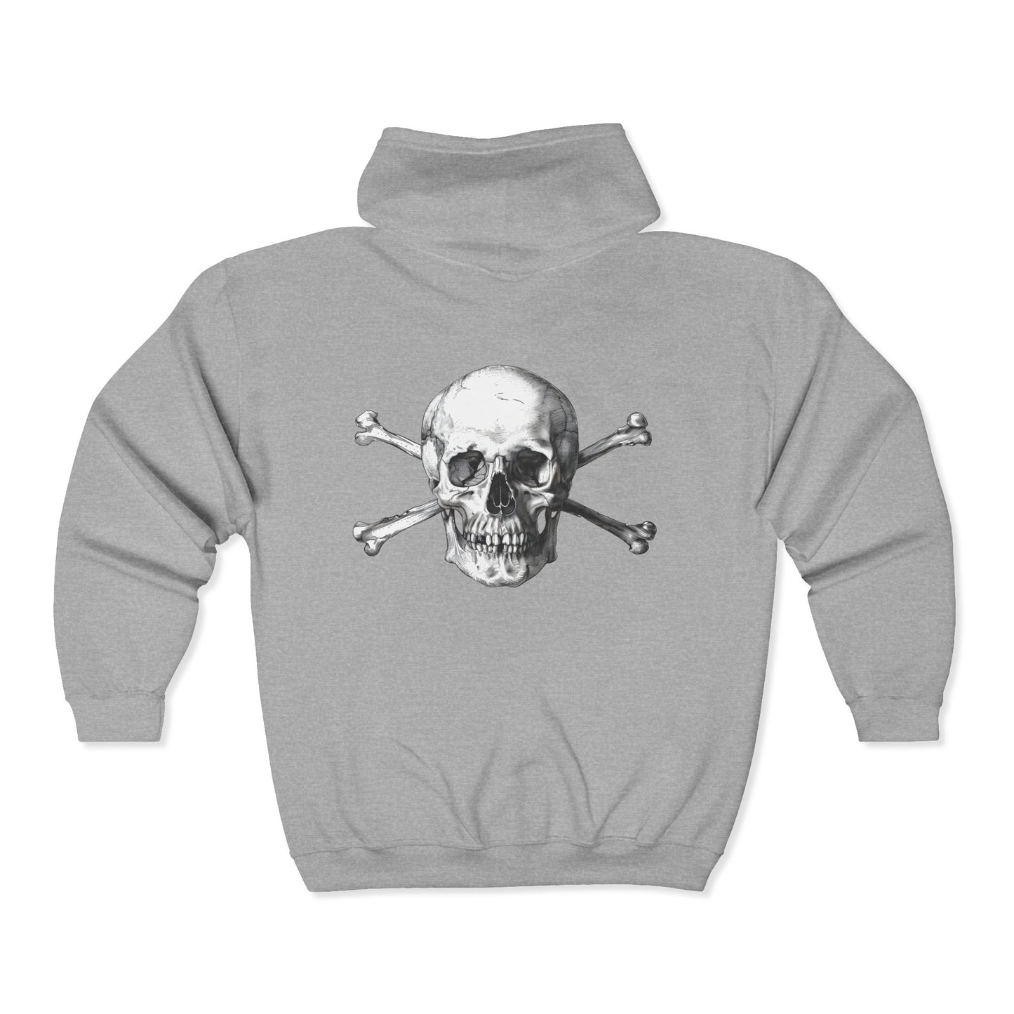 Halloween Skeleton Zip-Up Hoodie