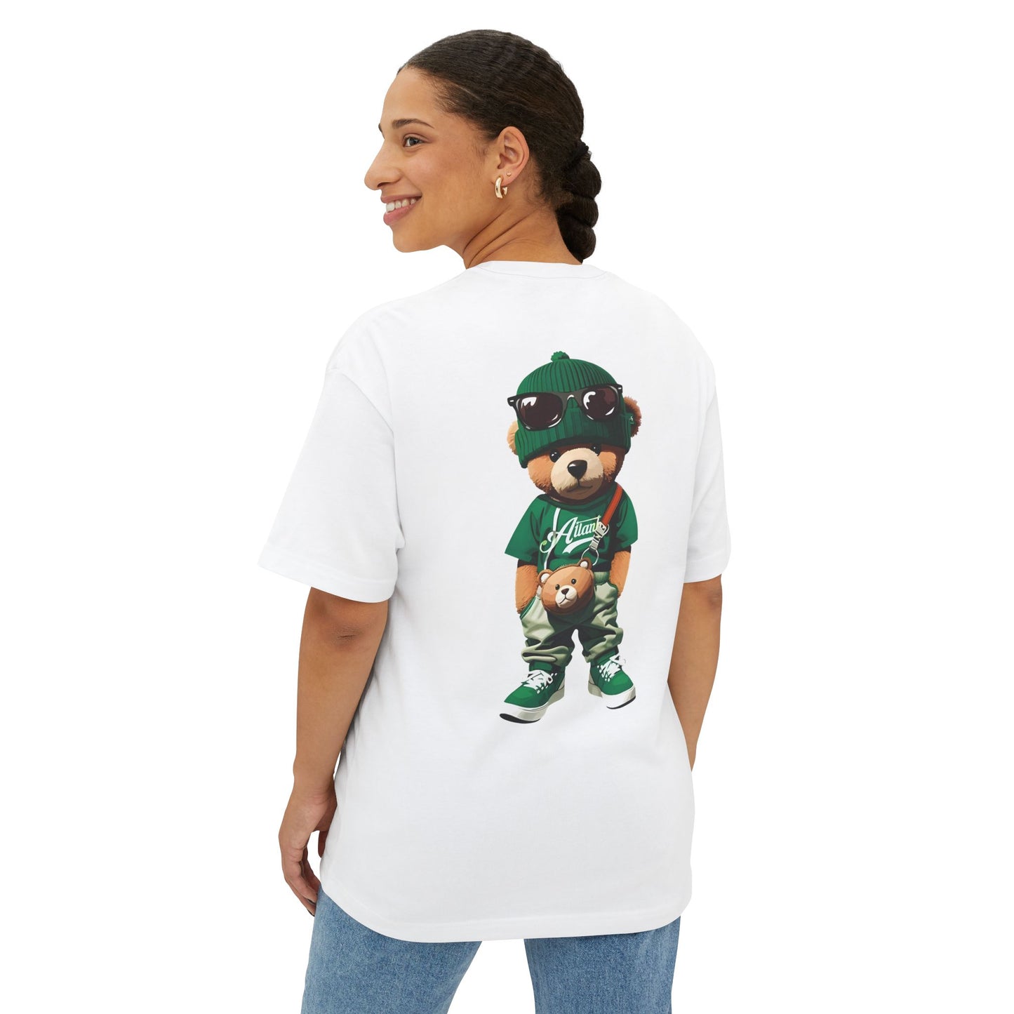 Oversized Hip-Hop Bear Graphic Tee