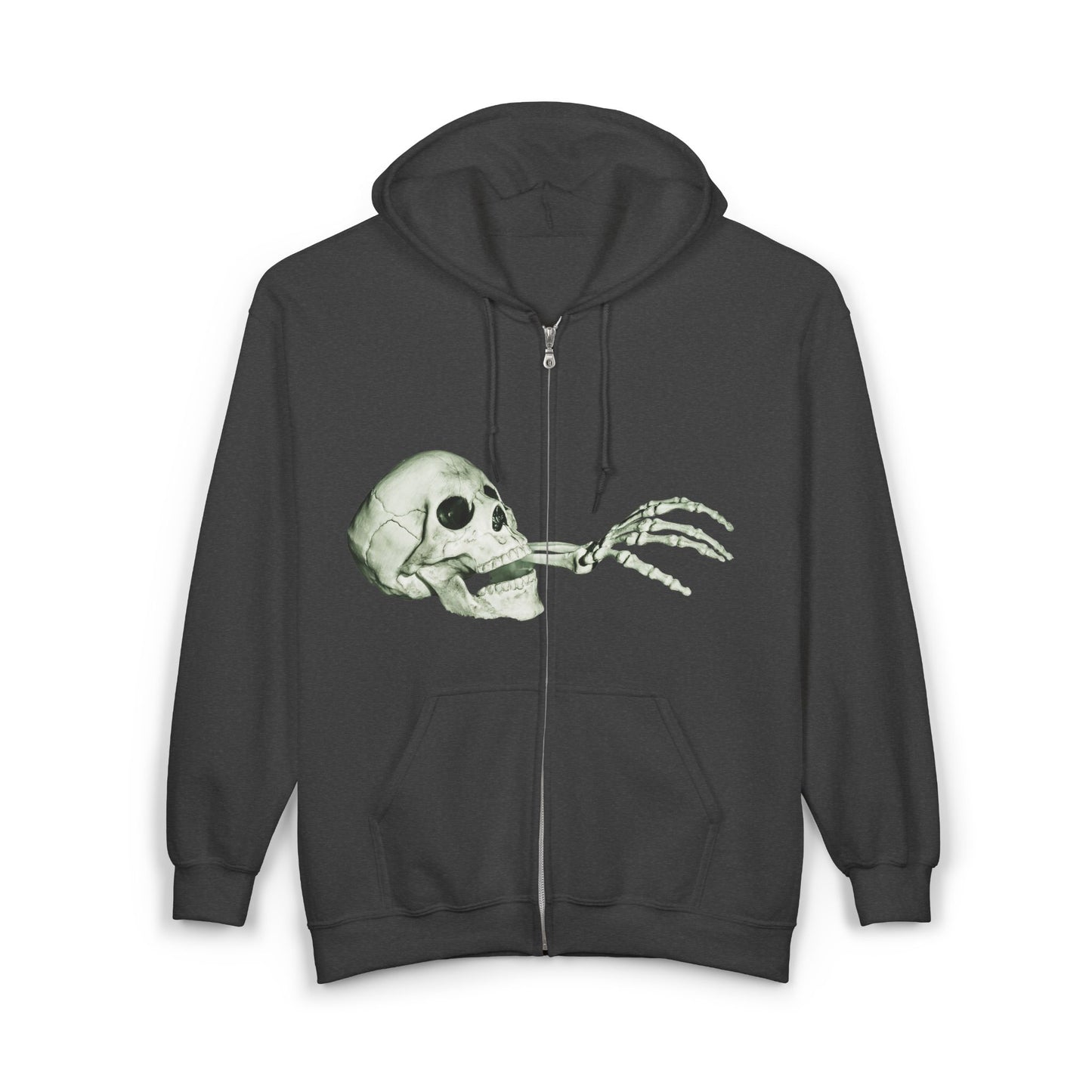 Halloween Skeleton Zip-Up Hoodie