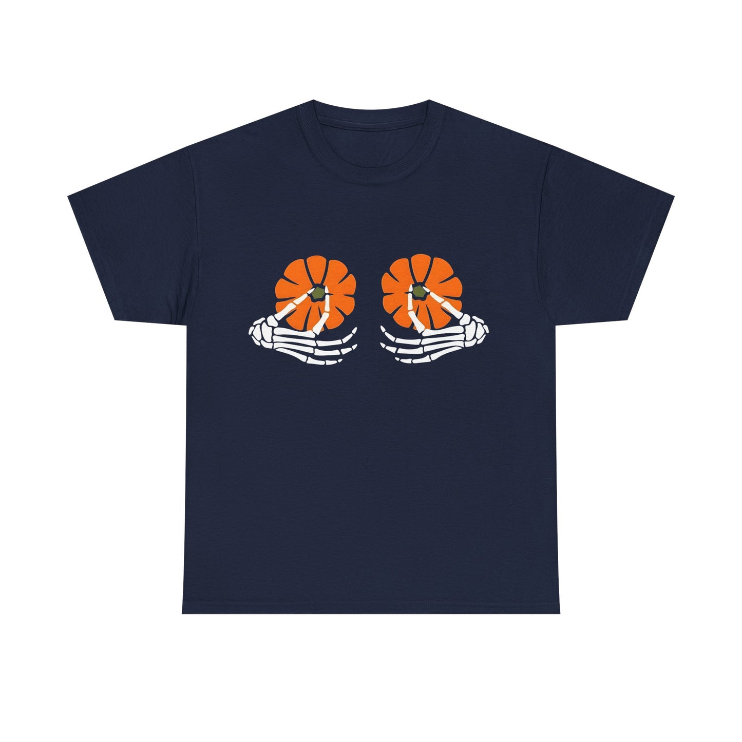 Skeleton Hands Pumpkin Halloween Tee