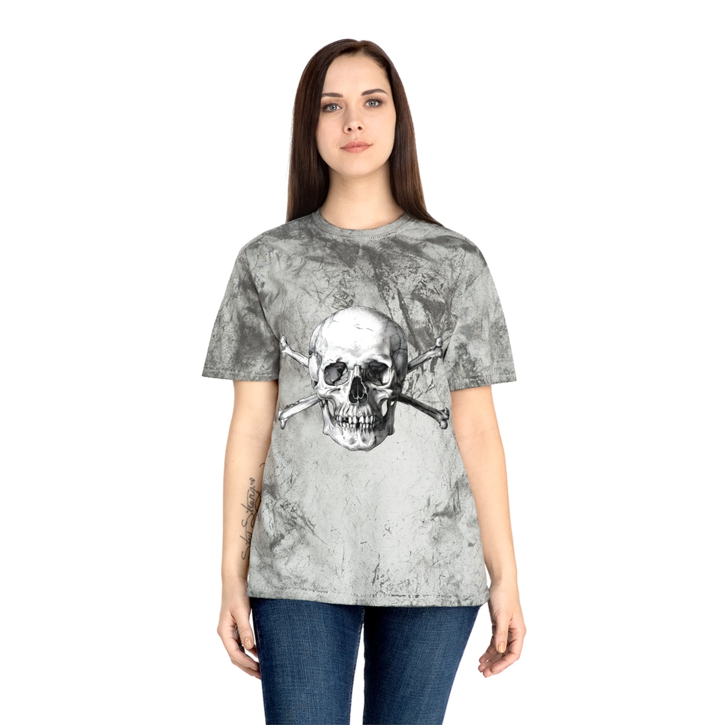 Colorful Skull Graphic Unisex T-Shirt, Edgy Fashion Tee, Music Festival Apparel