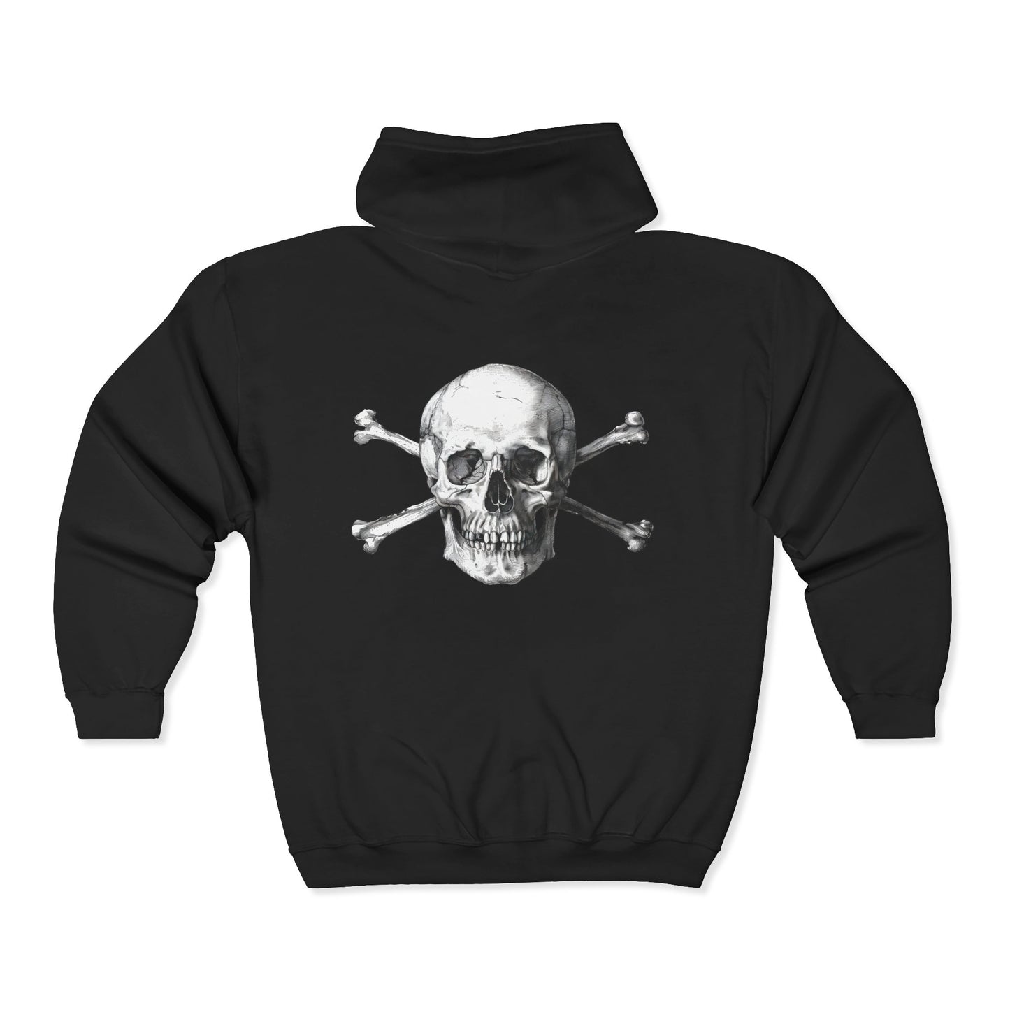 Halloween Skeleton Zip-Up Hoodie