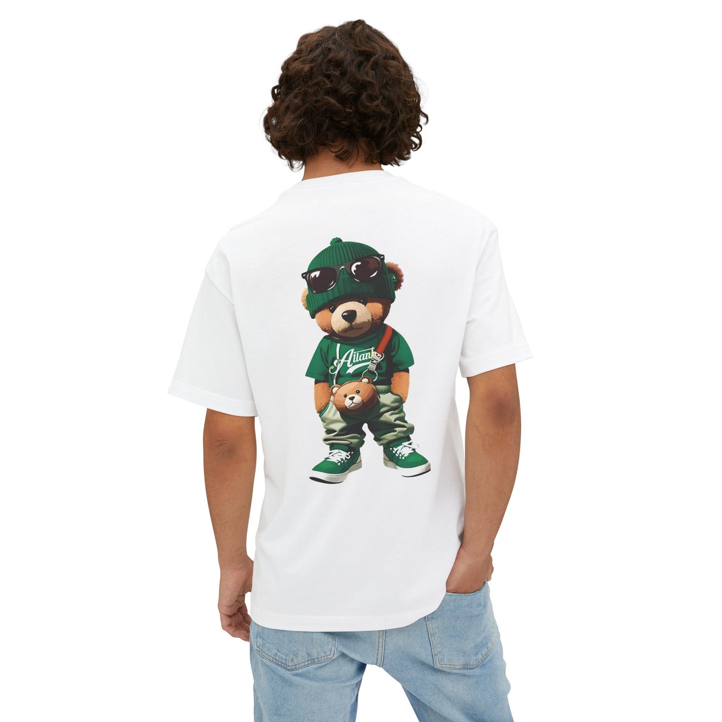 Oversized Hip-Hop Bear Graphic Tee