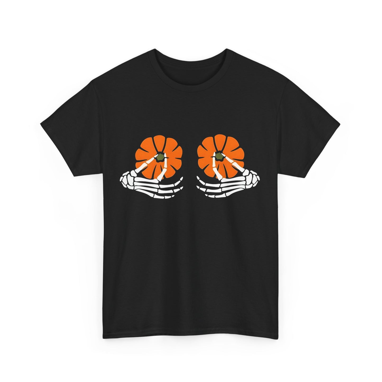 Skeleton Hands Pumpkin Halloween Tee