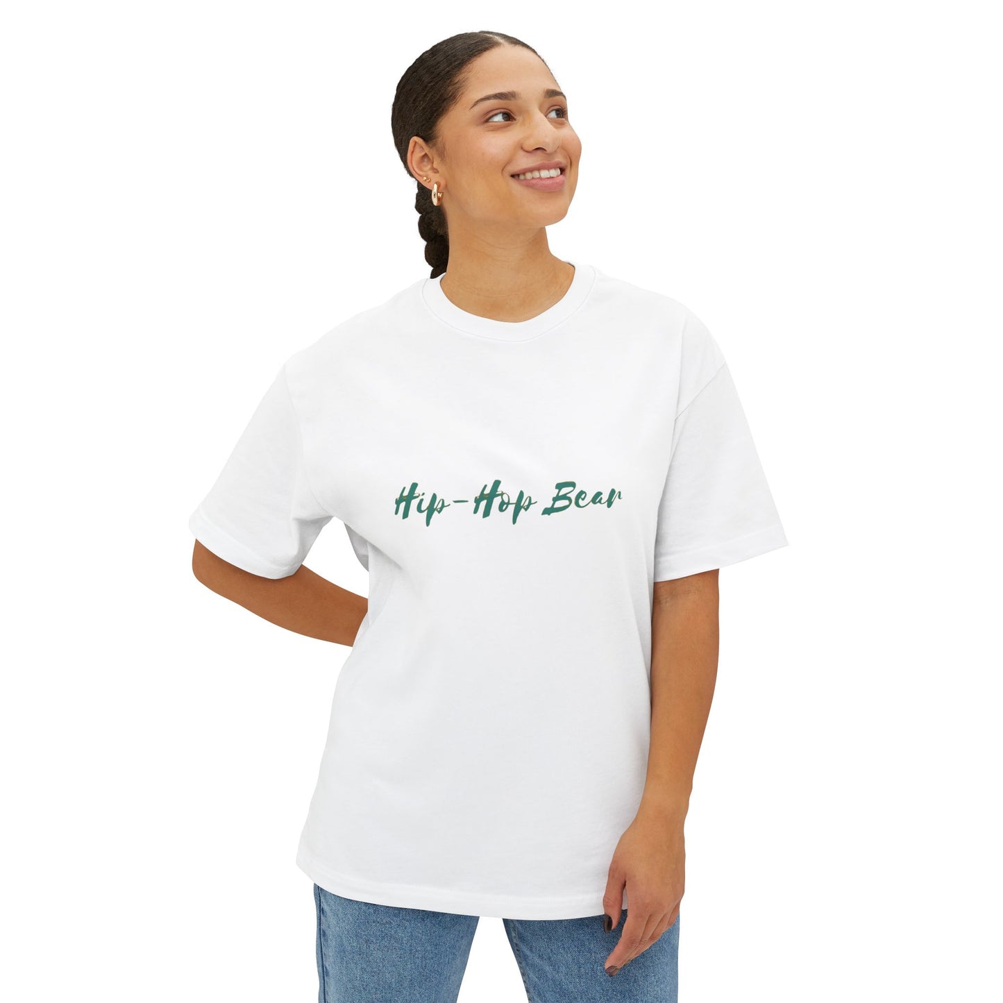 Oversized Hip-Hop Bear Graphic Tee