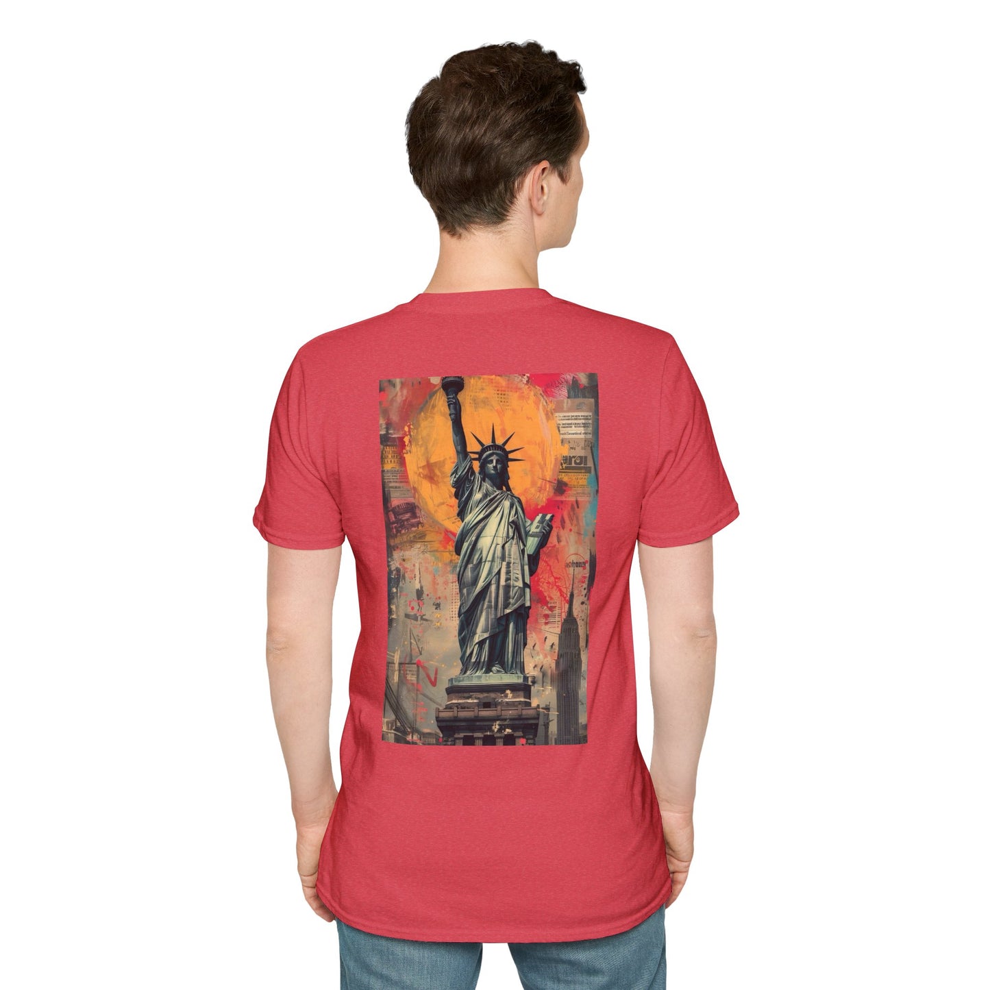 Statue of Liberty Art Unisex Softstyle T-Shirt