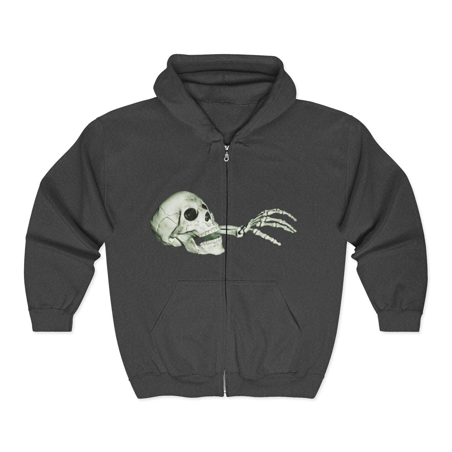 Halloween Skeleton Zip-Up Hoodie