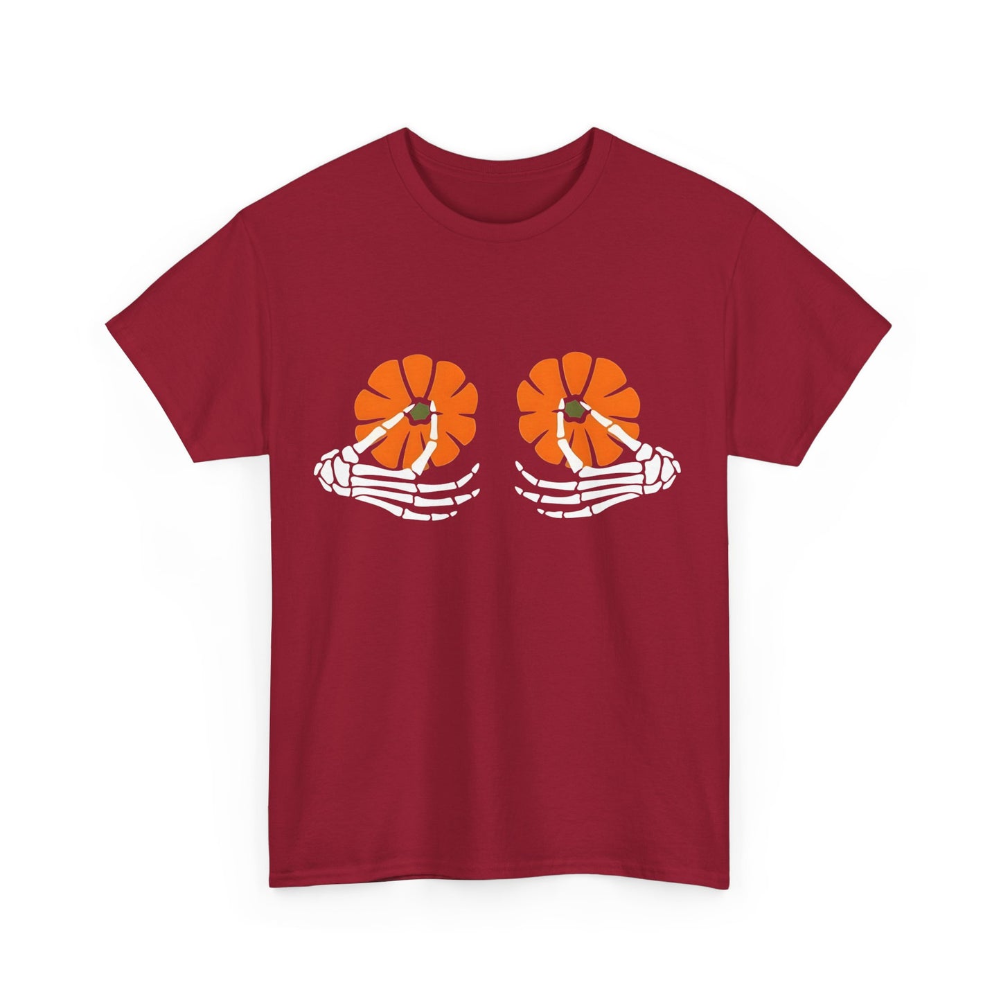 Skeleton Hands Pumpkin Halloween Tee