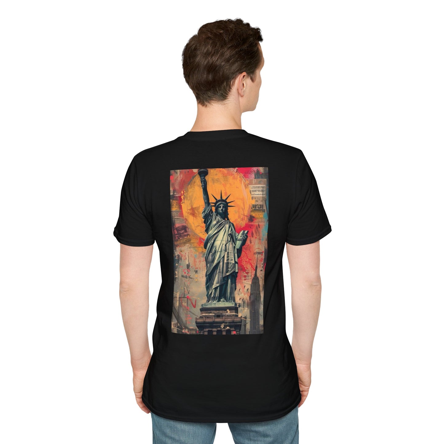 Statue of Liberty Art Unisex Softstyle T-Shirt