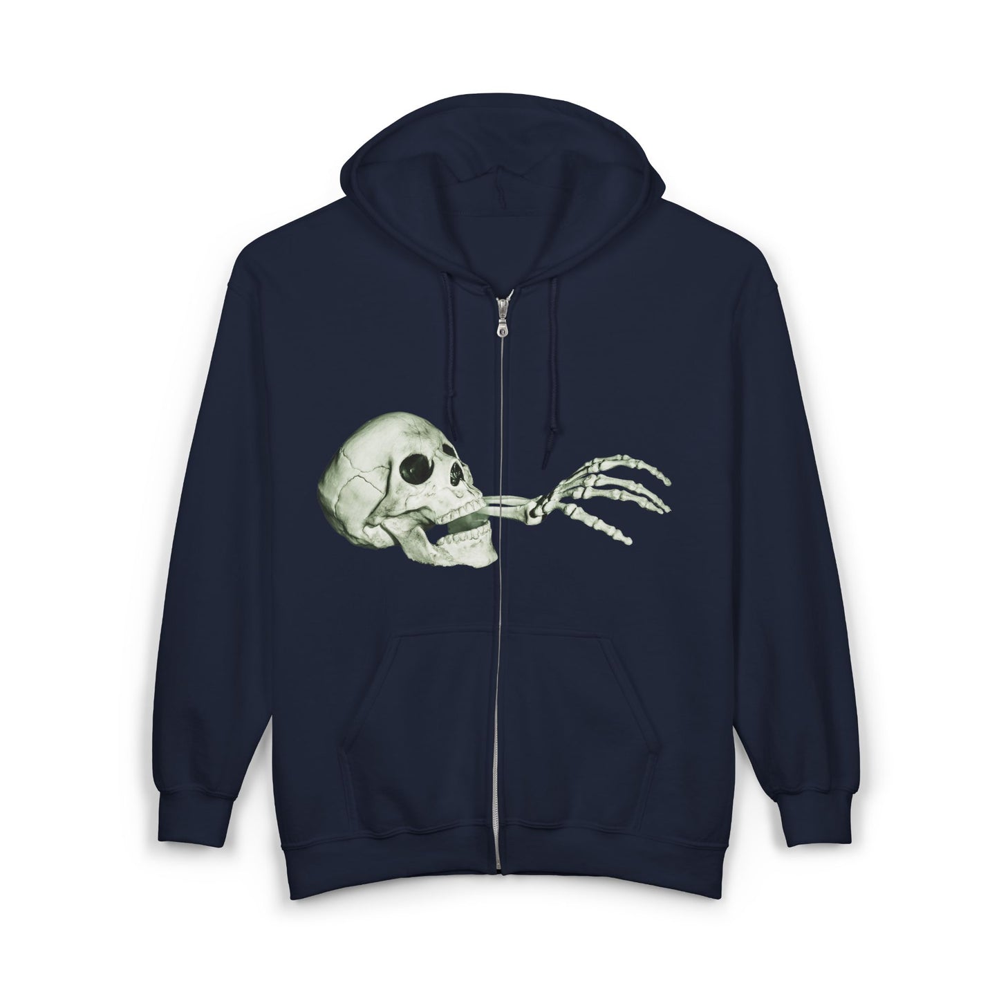 Halloween Skeleton Zip-Up Hoodie