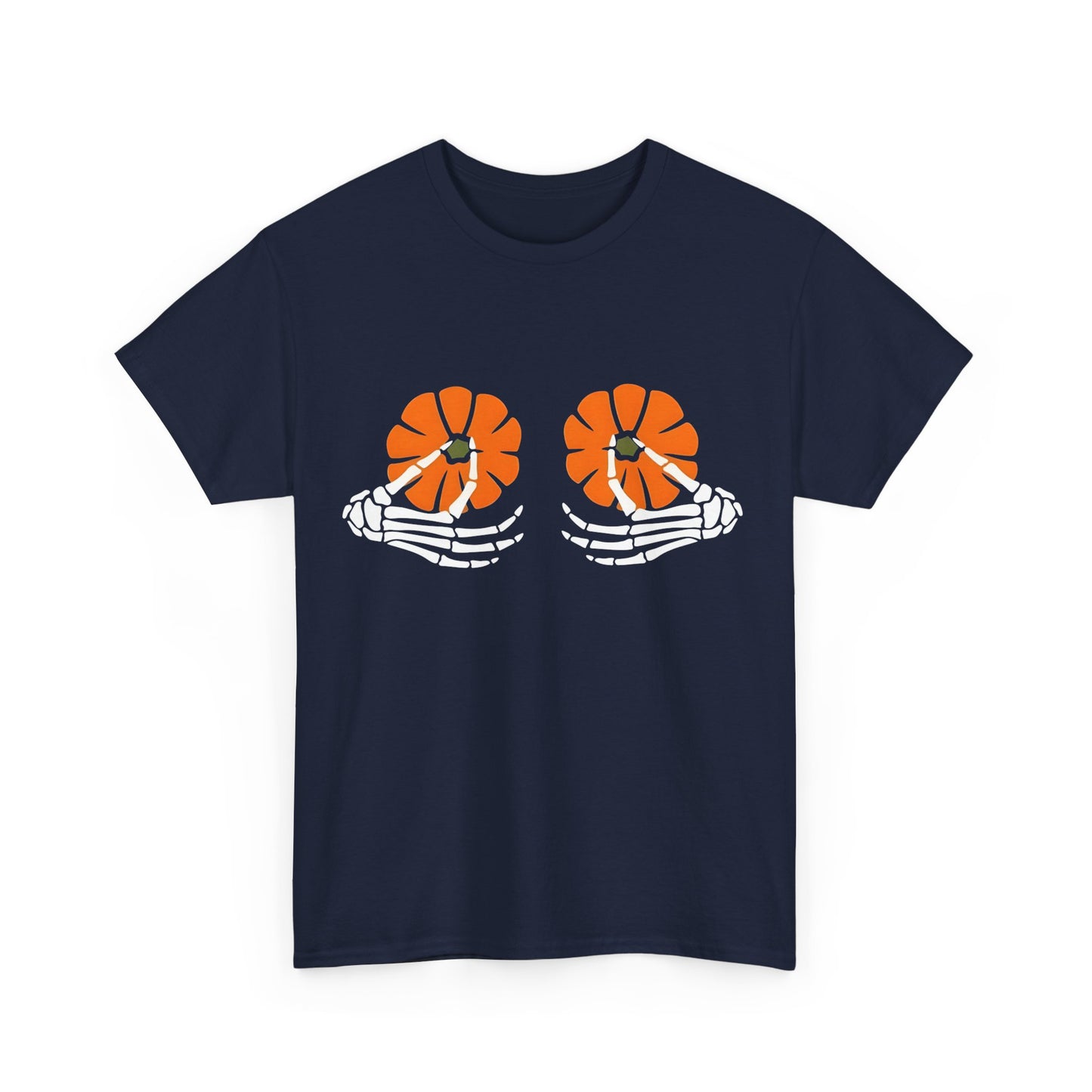Skeleton Hands Pumpkin Halloween Tee