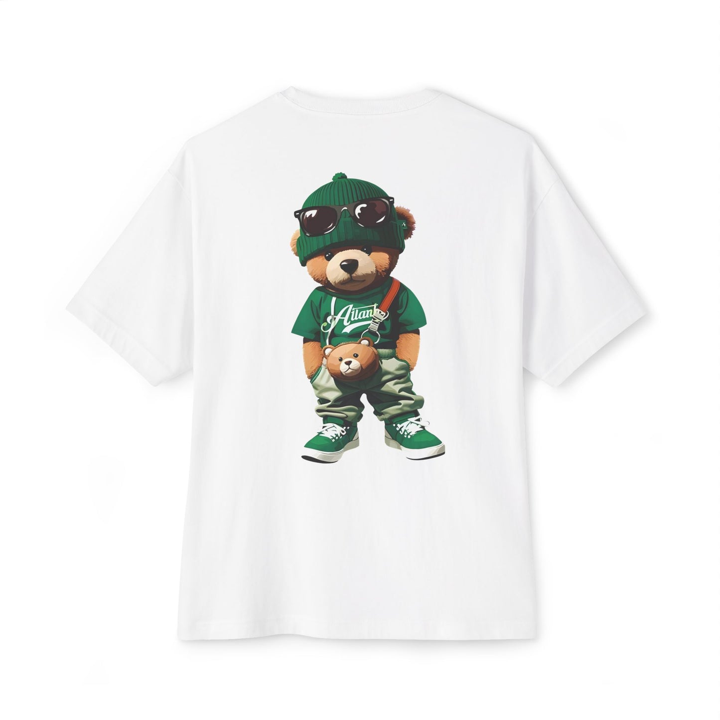 Oversized Hip-Hop Bear Graphic Tee
