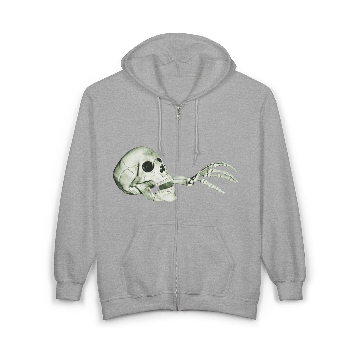 Halloween Skeleton Zip-Up Hoodie