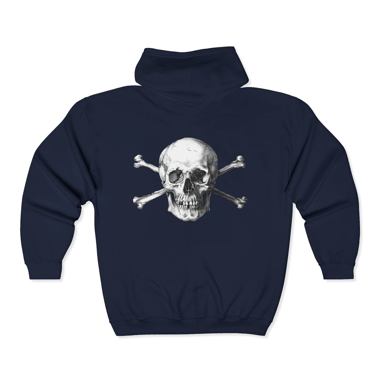 Halloween Skeleton Zip-Up Hoodie