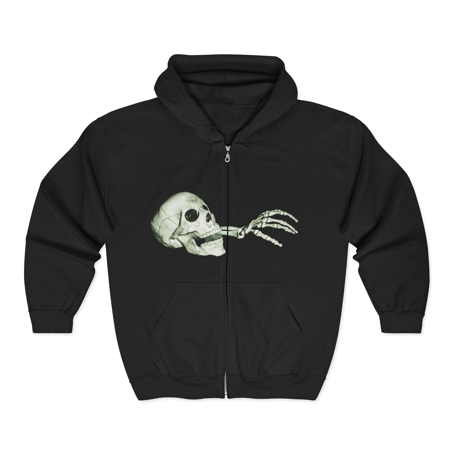 Halloween Skeleton Zip-Up Hoodie