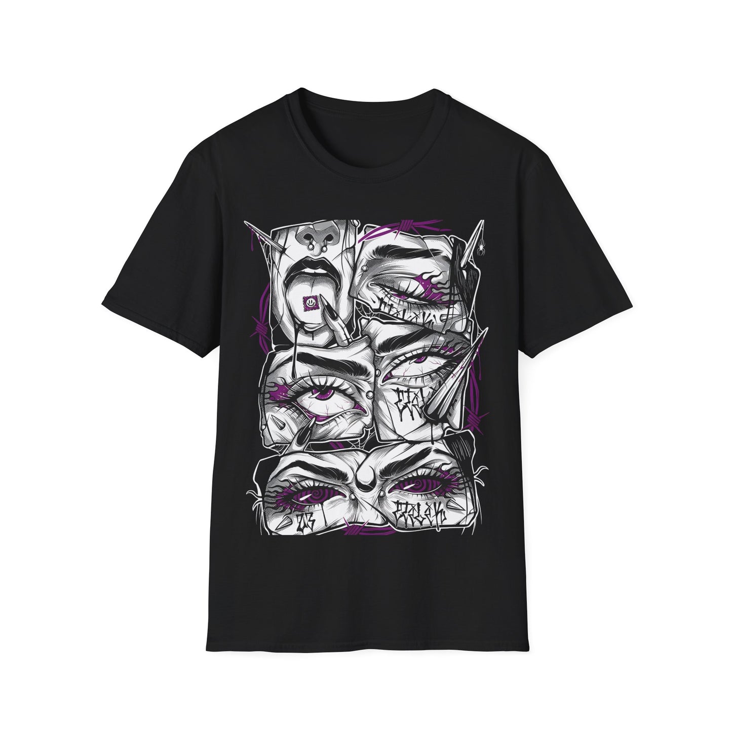 Graphic Unisex T-Shirt - Edgy Art Design