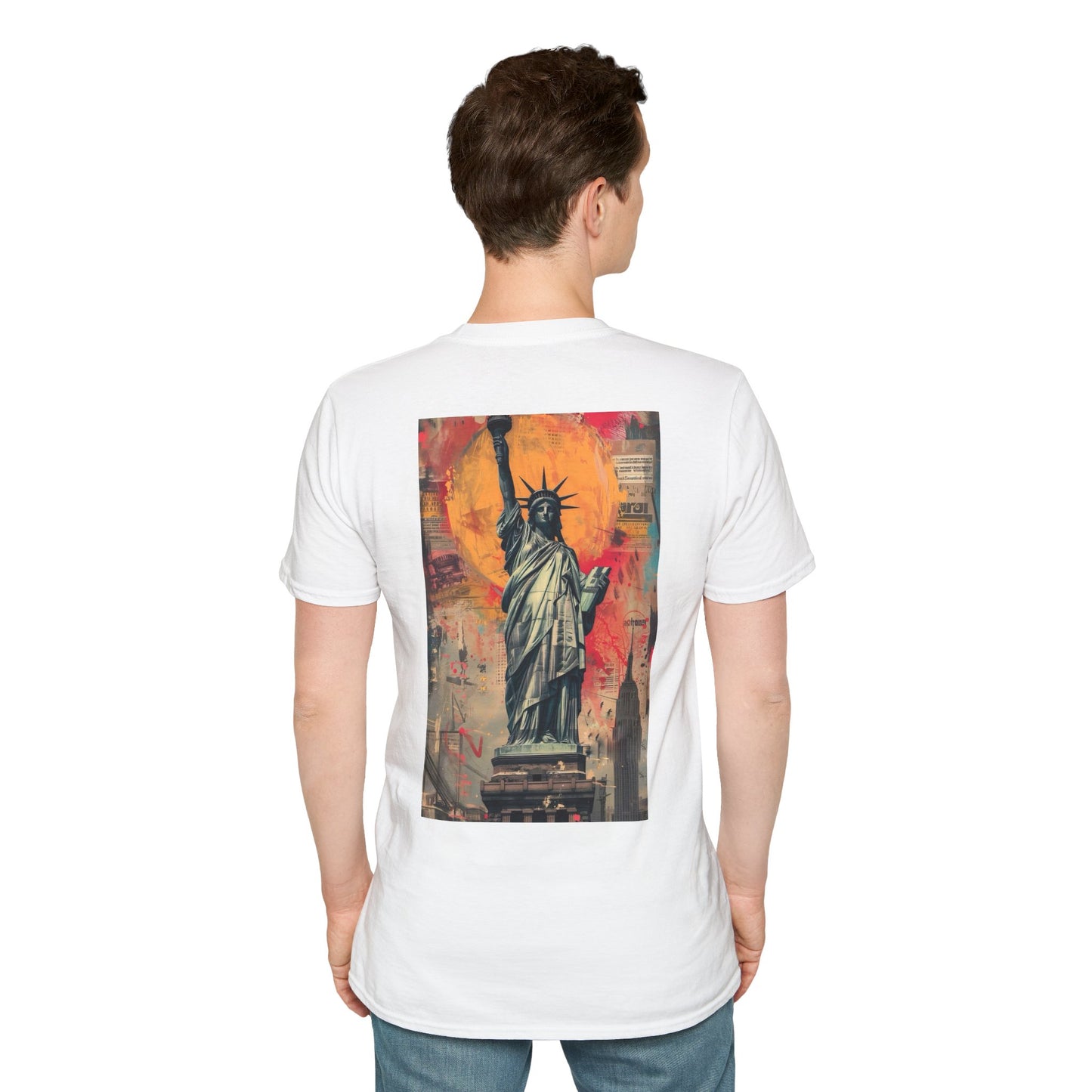 Statue of Liberty Art Unisex Softstyle T-Shirt